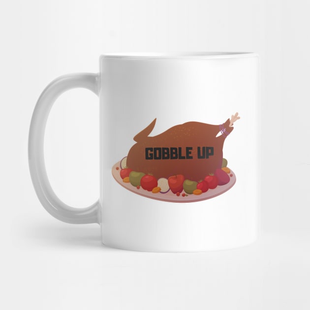 gobble up turkey design by artistic-much